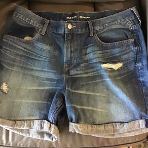 Old Navy Women's Distressed Blue Jean Shorts